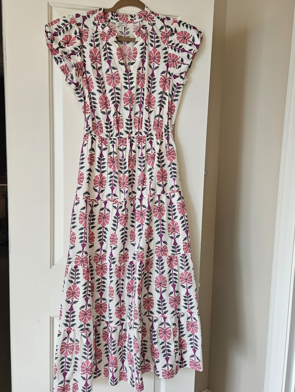 J CREW FACTORY TALL PUFF Sleeve Maxi Dress